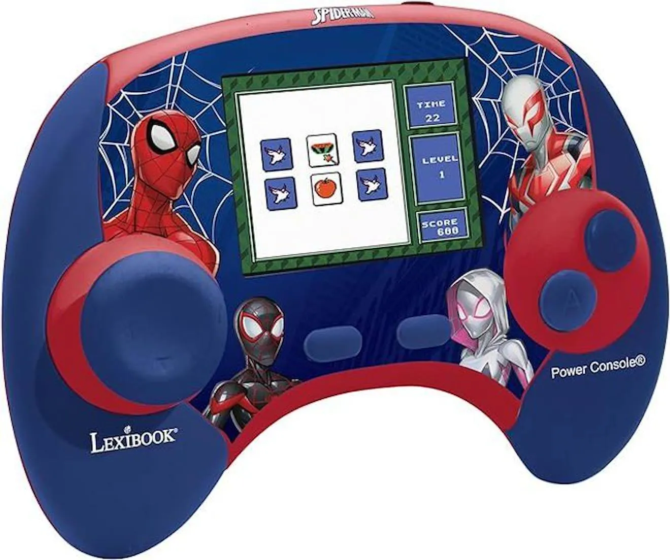 Console éducative bilingue Spider-Man avec écran LCD FR-EN bleu - Lexibook