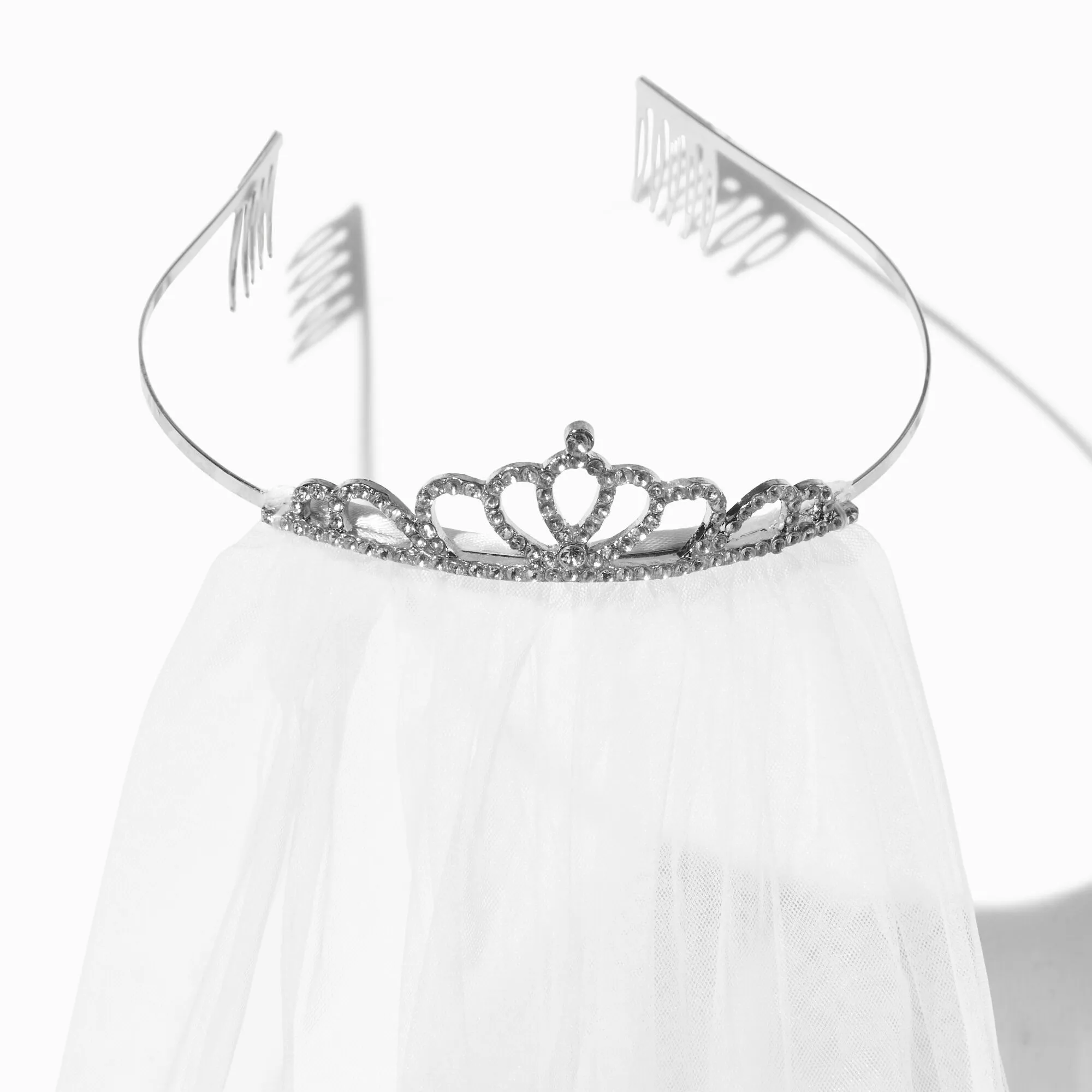 Couronne avec voile blanc pour occasion spéciale Claire's Club