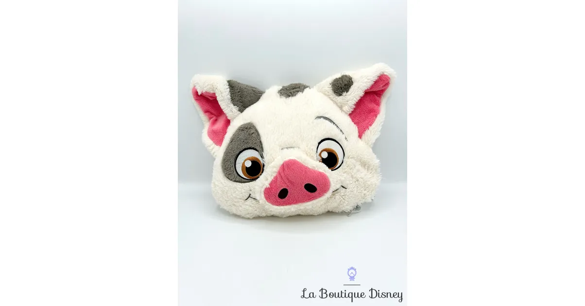 Coussin Pua lumineux Disneyland Paris 2019 Disney cochon Vaiana peluche oreiller blanc