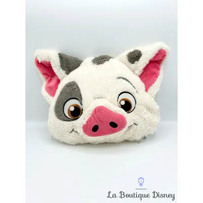 Coussin Pua lumineux Disneyland Paris 2019 Disney cochon Vaiana peluche oreiller blanc