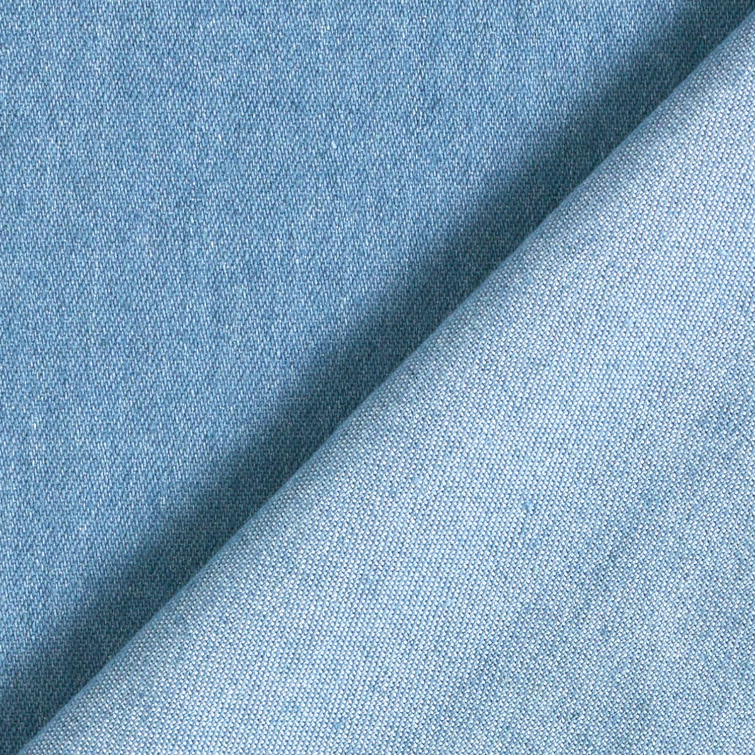 Denim léger extensible recyclé – bleu brillant