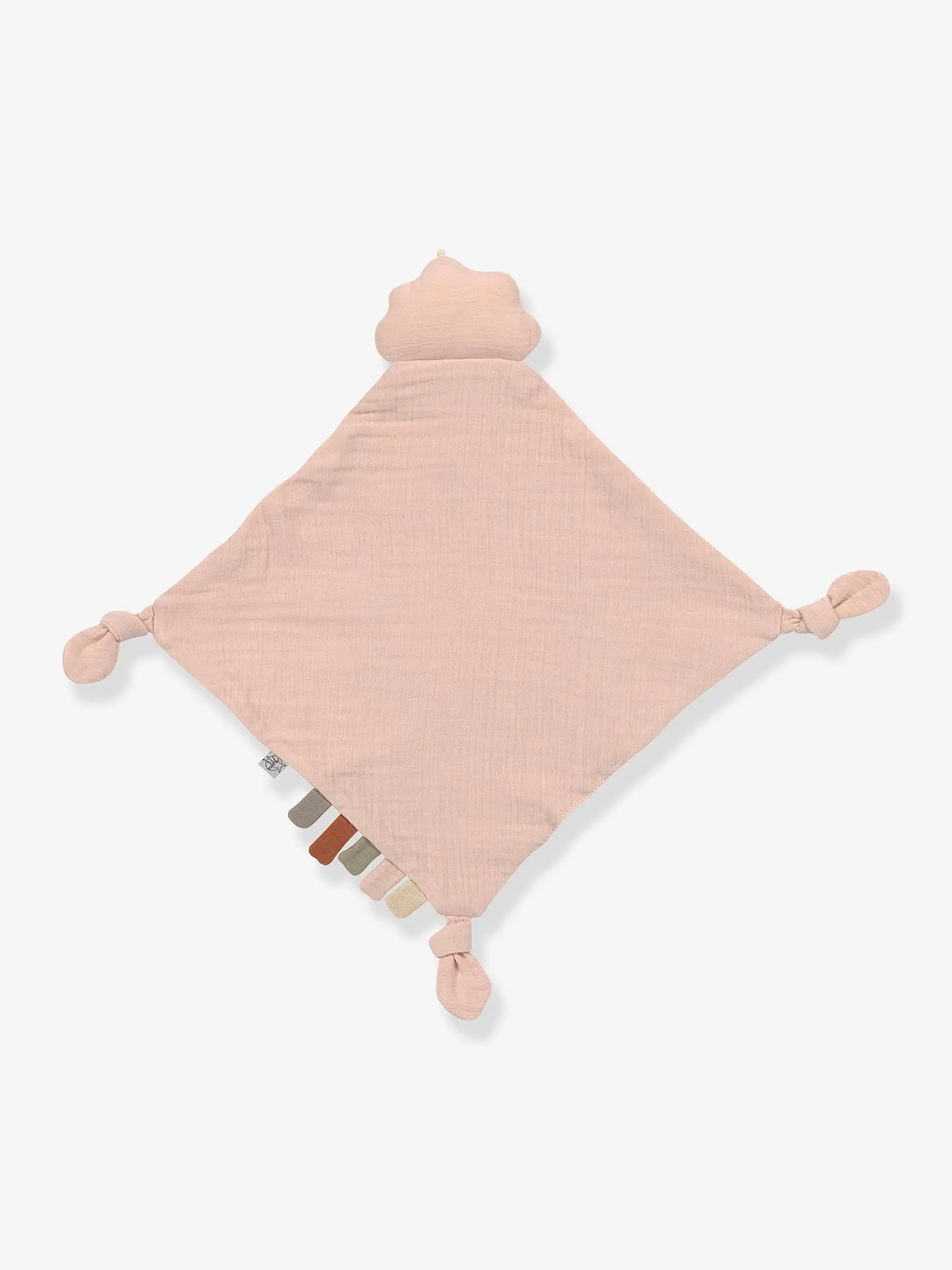 Doudou en coton bio GOTS ELHÉE rose - Lassig