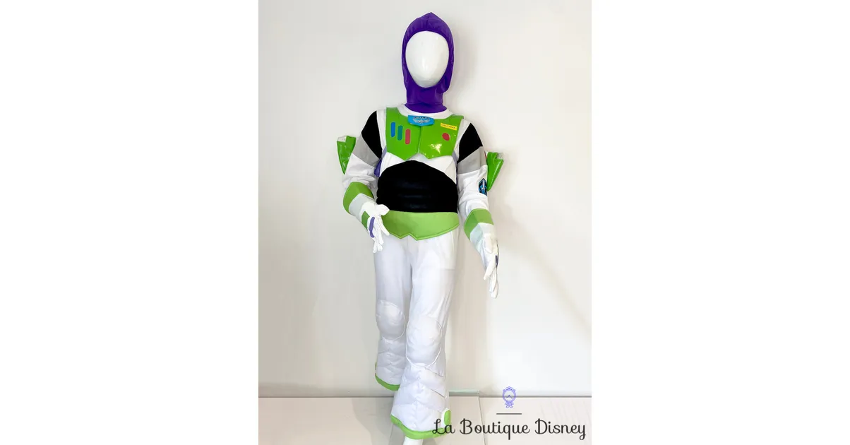 Déguisement Buzz l'éclair Toy Story Disney Store taille 5-6 ans space ranger espace vert blanc