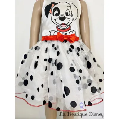 Déguisement Les 101 Dalmatiens Disney Rubies taille 2-3 ans robe blanc pois noirs chien