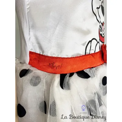 Déguisement Les 101 Dalmatiens Disney Rubies taille 2-3 ans robe blanc pois noirs chien