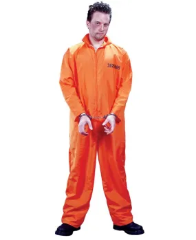 Déguisement prisonnier orange adulte