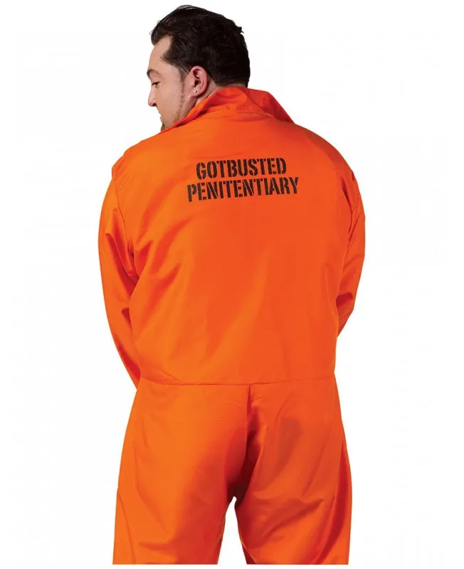 Déguisement prisonnier orange adulte