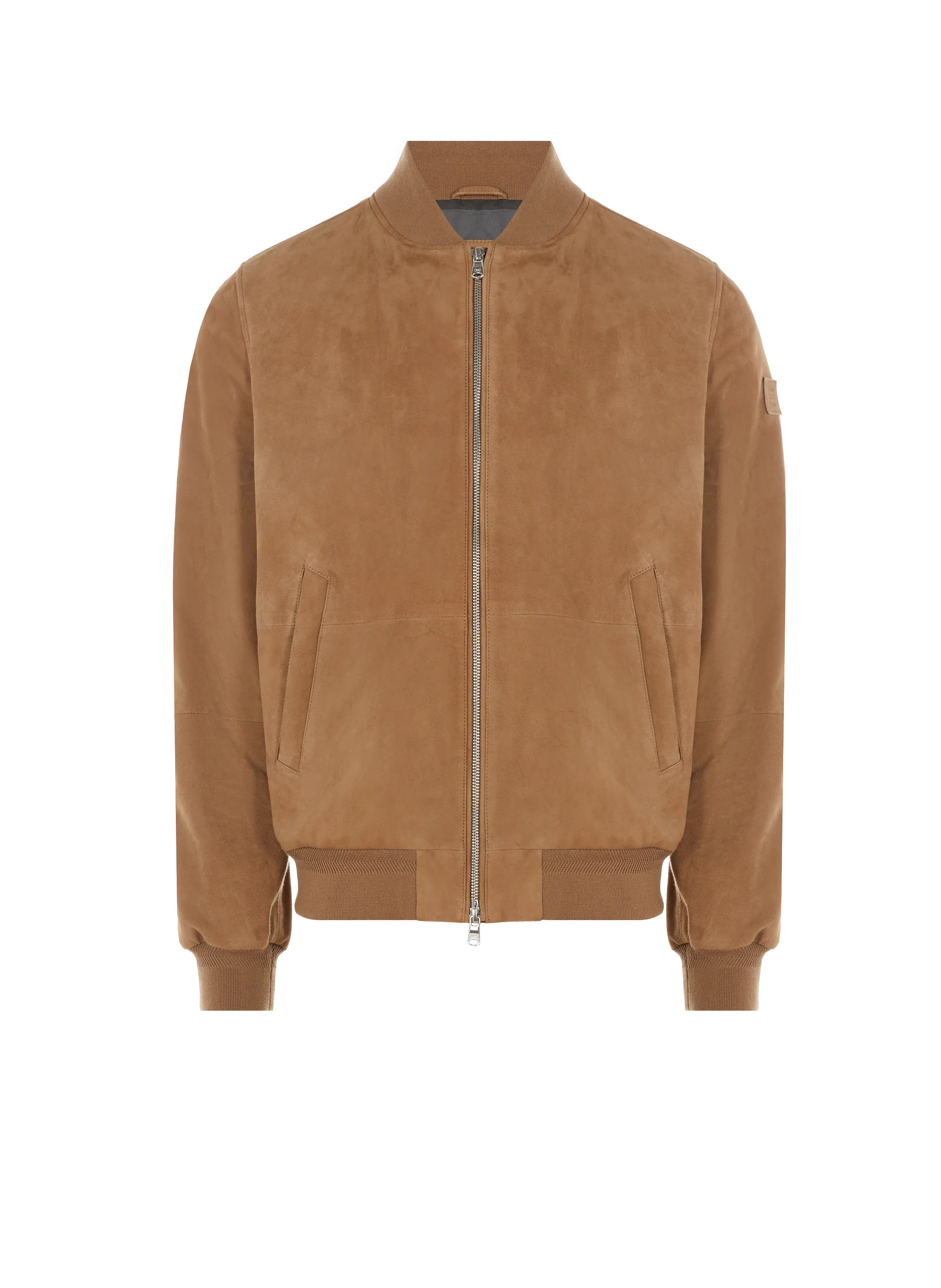 EDEN PARK  Bomber en cuir - Beige