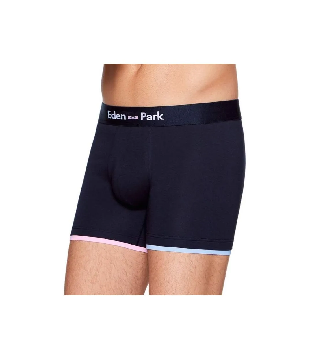 EDEN PARK Boxer Homme Coton LISERES Marine