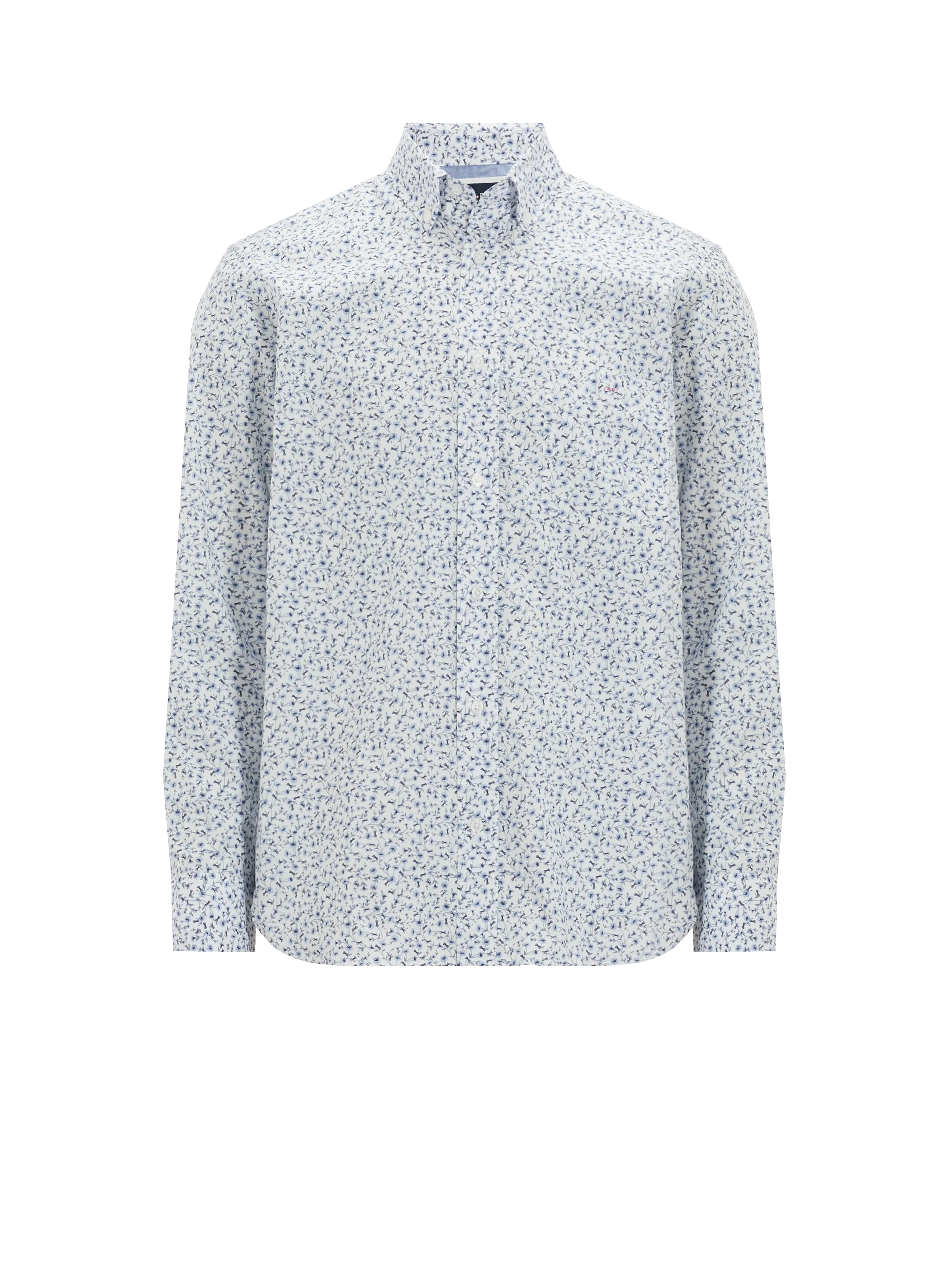 EDEN PARK  Chemise fleuris en coton - Bleu