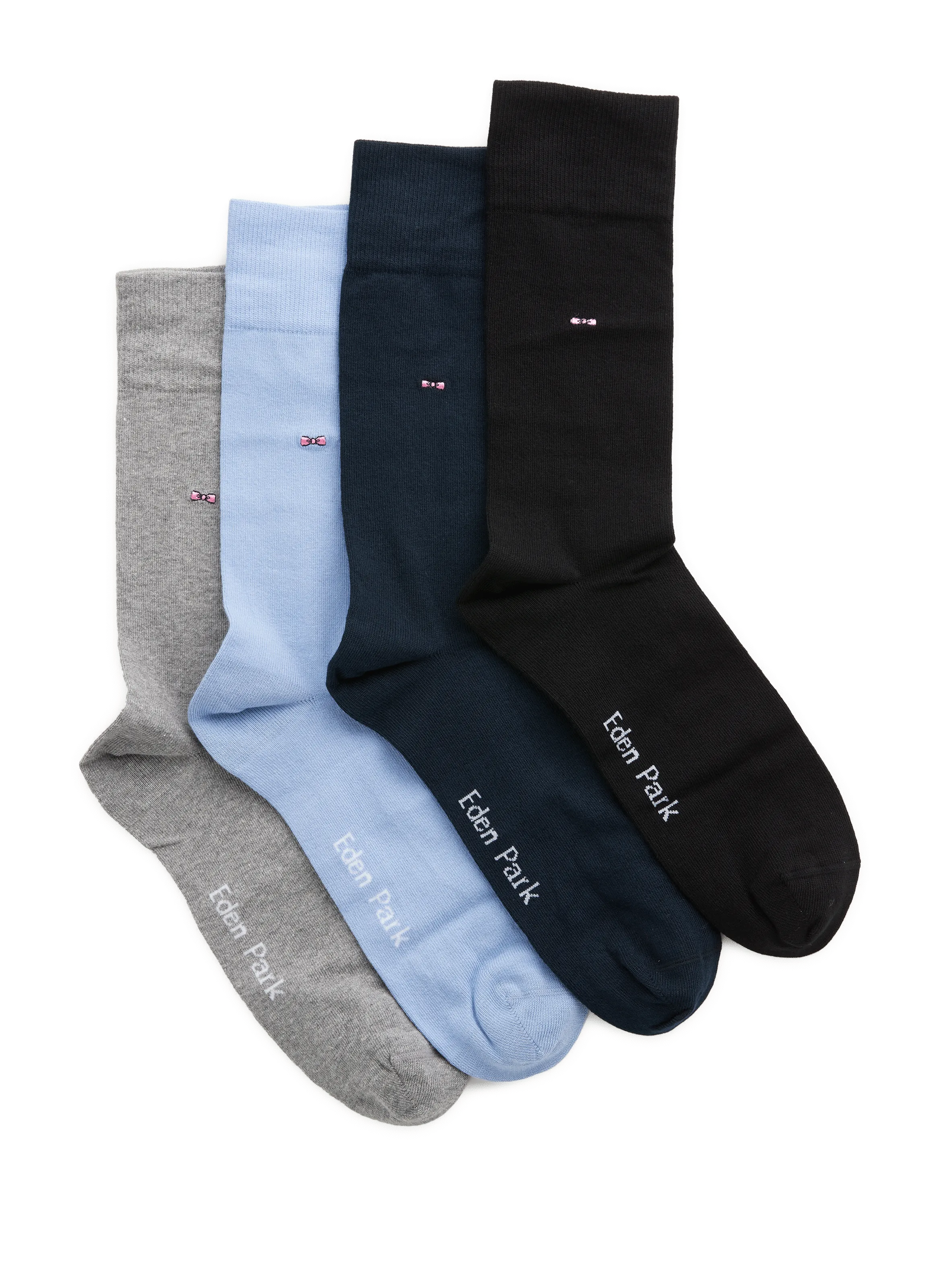 EDEN PARK  Lot de 4 chaussettes mi hautes - Bleu