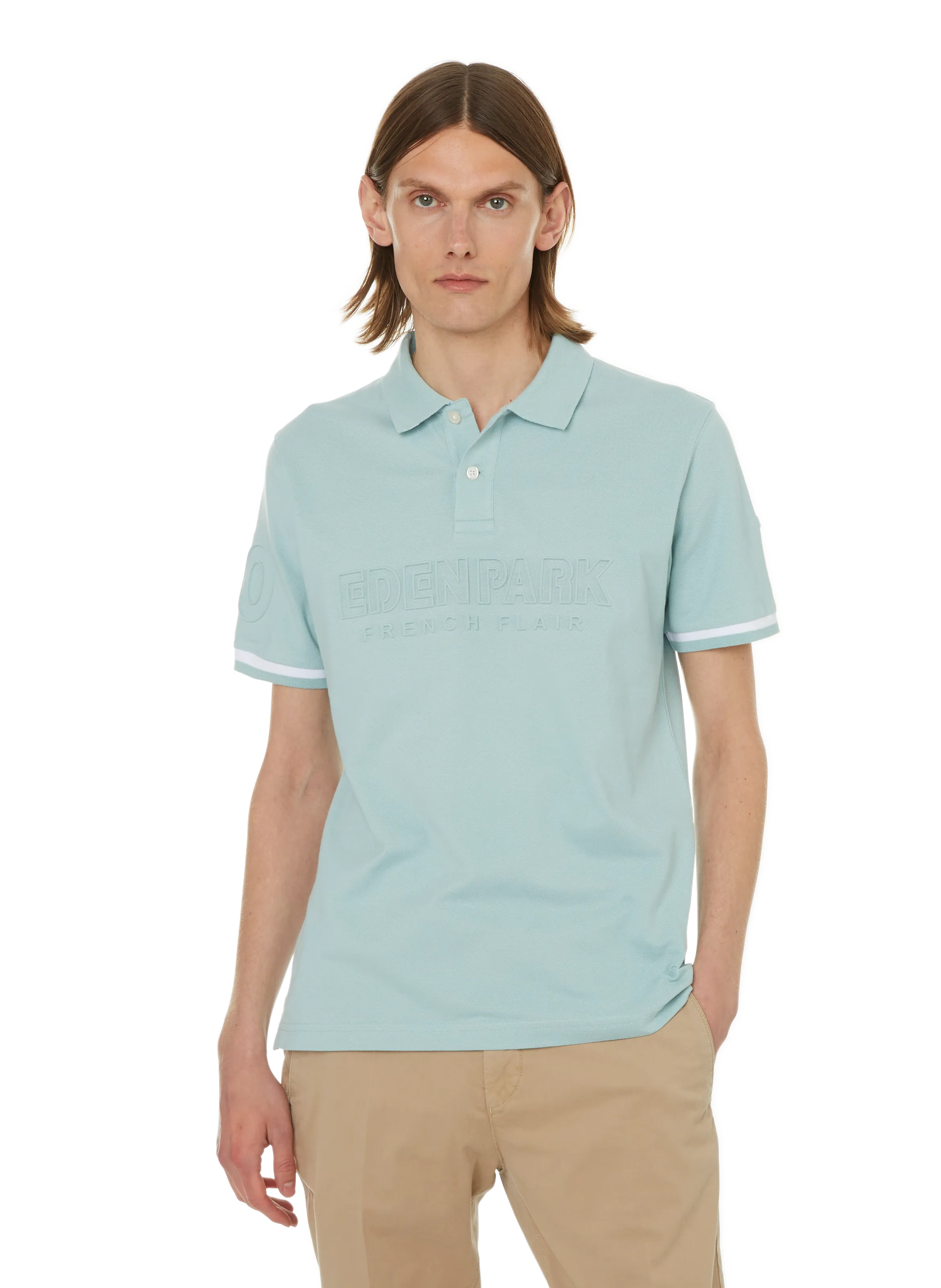 EDEN PARK  Polo logo en coton - Vert