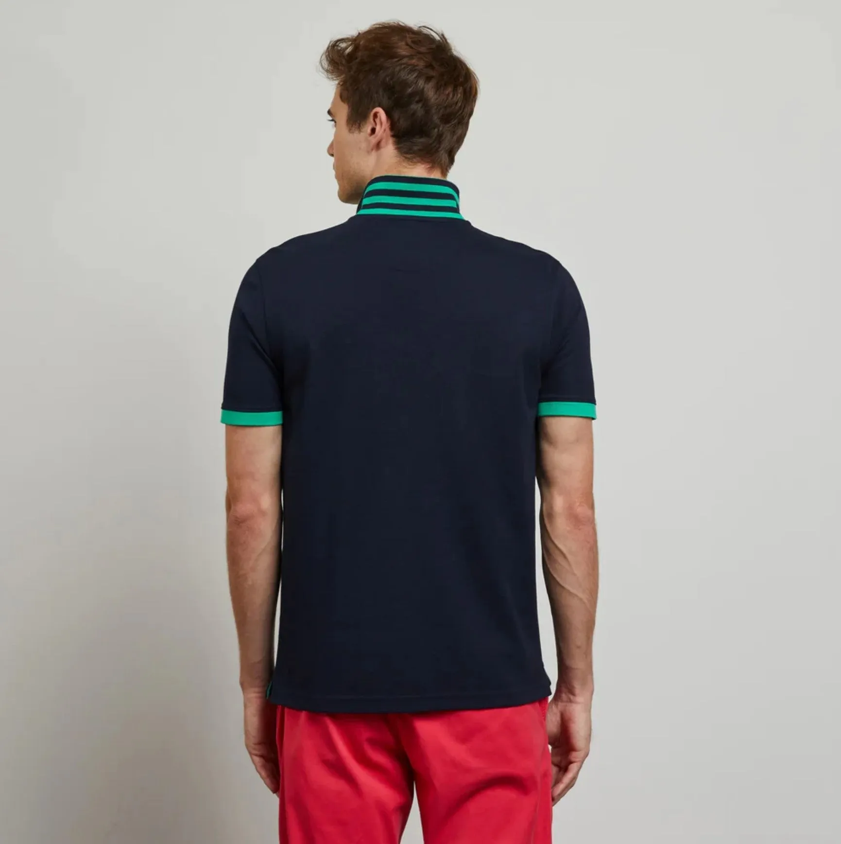 EDEN PARK POLO Marine col vert