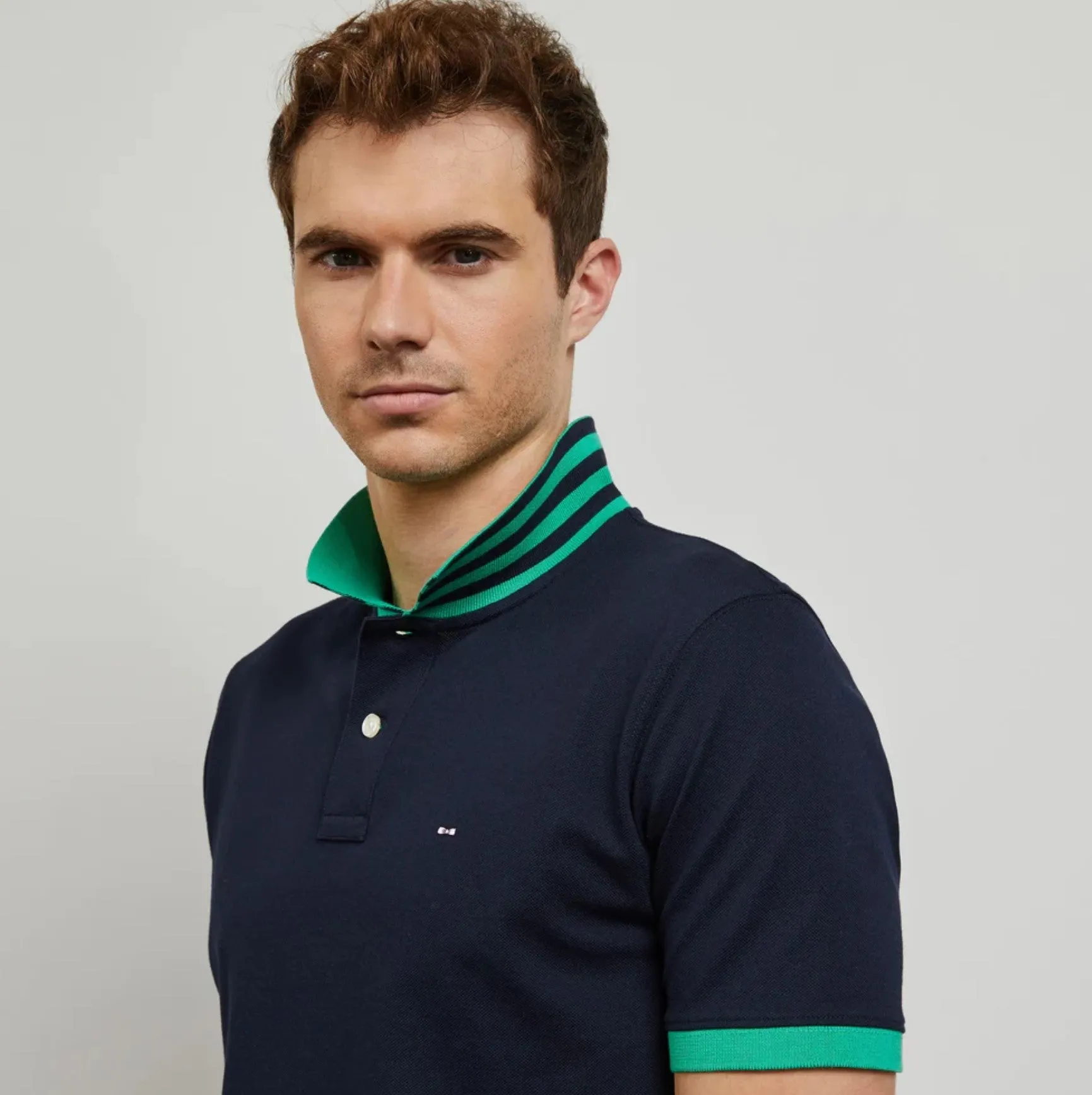 EDEN PARK POLO Marine col vert