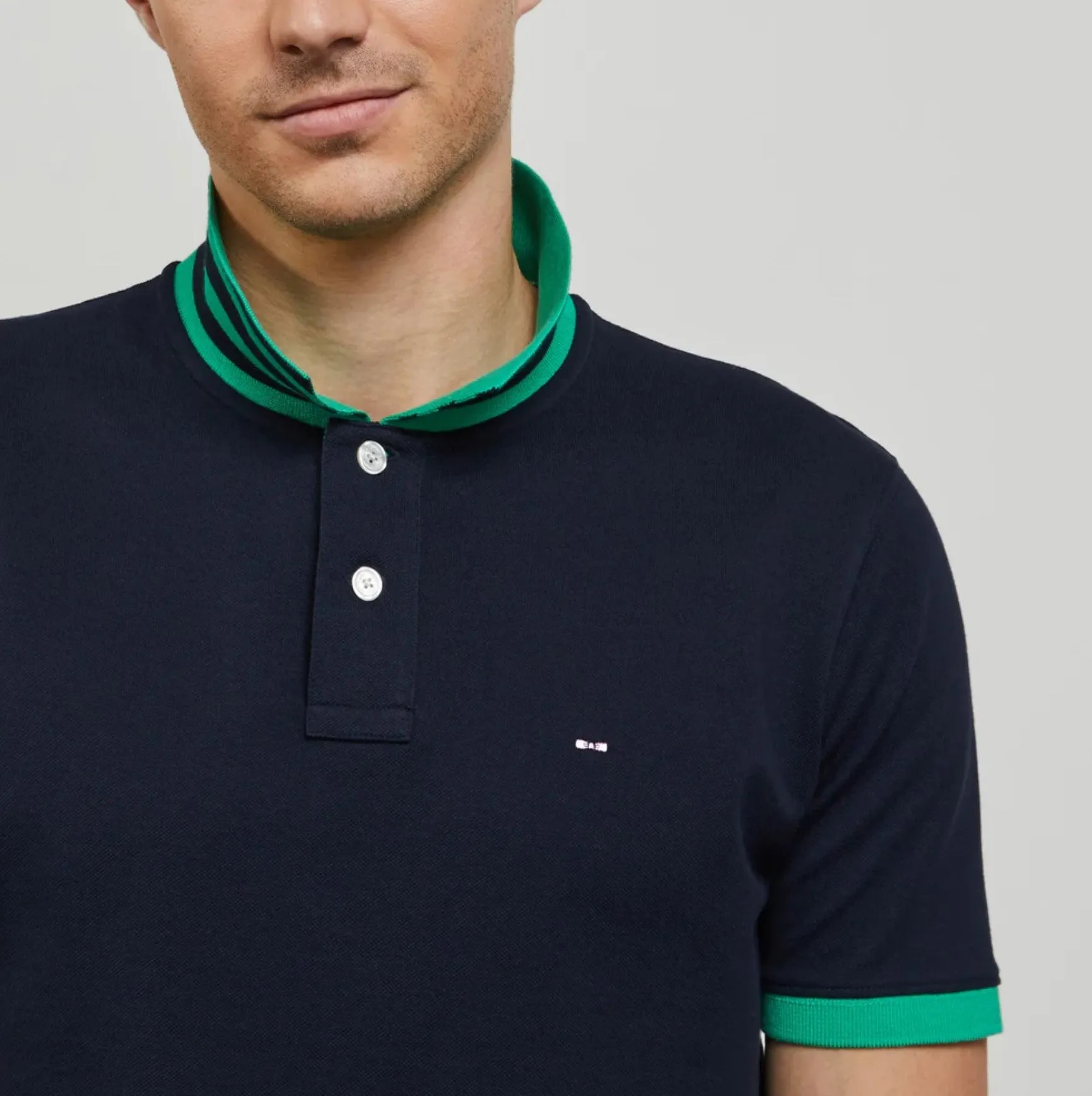 EDEN PARK POLO Marine col vert