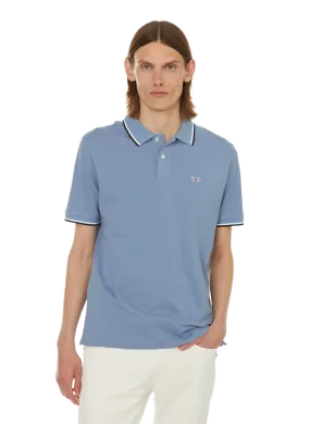 EDEN PARK  Polo uni en coton - Bleu