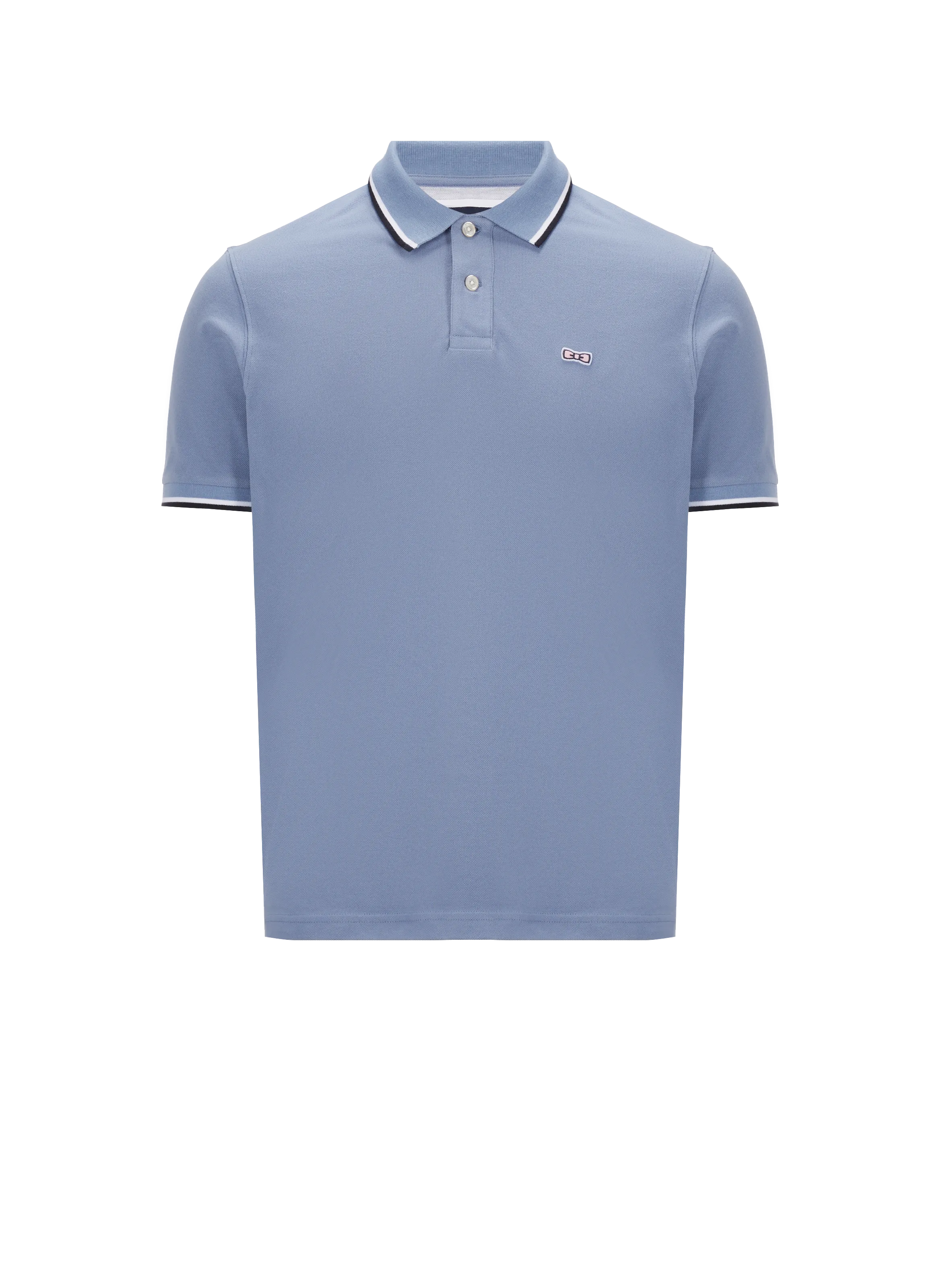 EDEN PARK  Polo uni en coton - Bleu