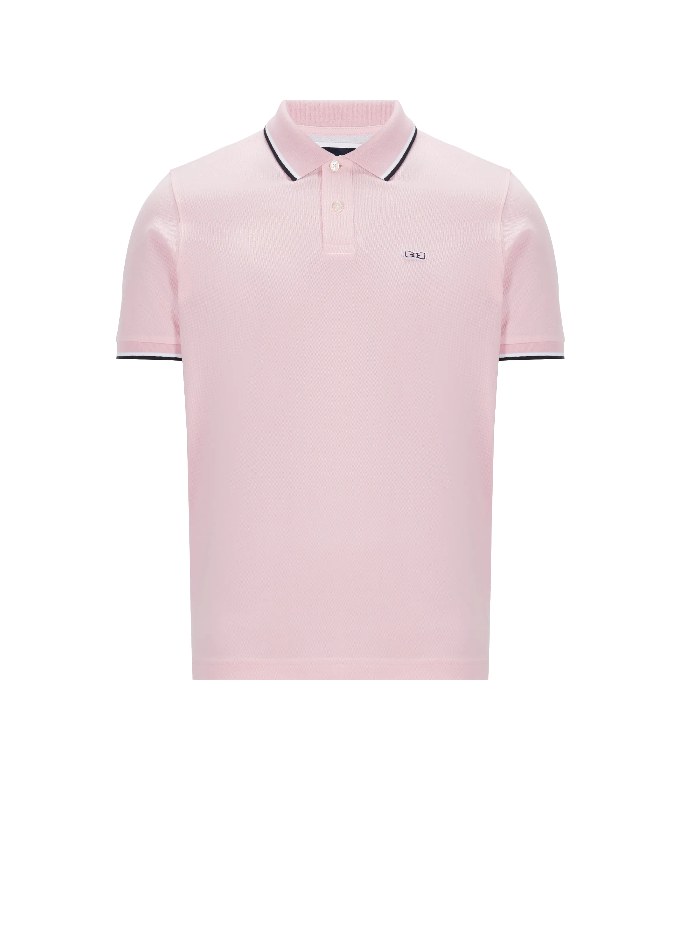 EDEN PARK  Polo uni en coton - Rose