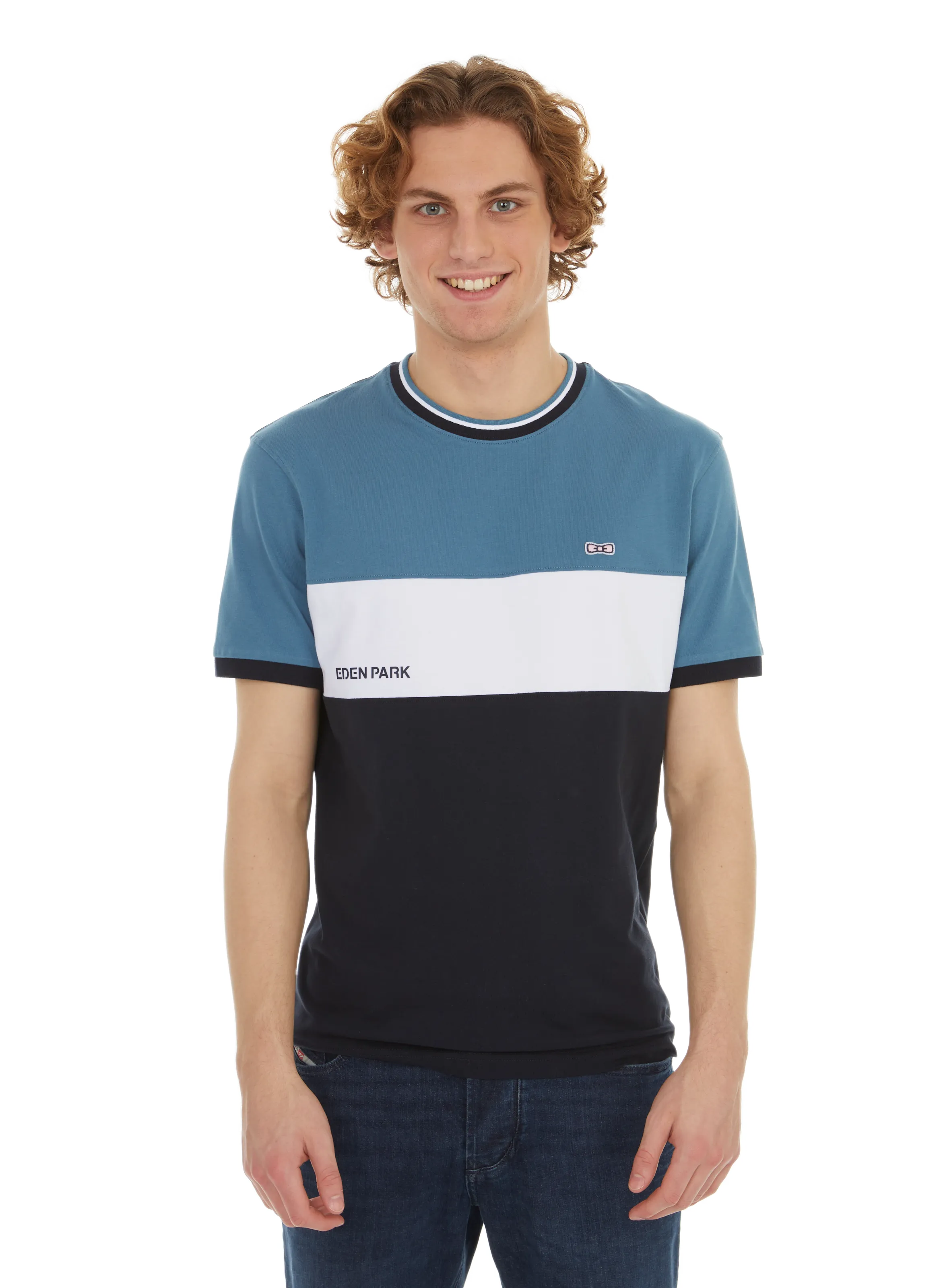 EDEN PARK  T-shirt en coton - Bleu