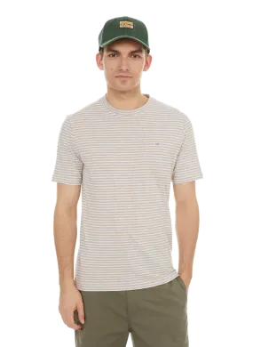 EDEN PARK  T-shirt à rayures en coton - Beige