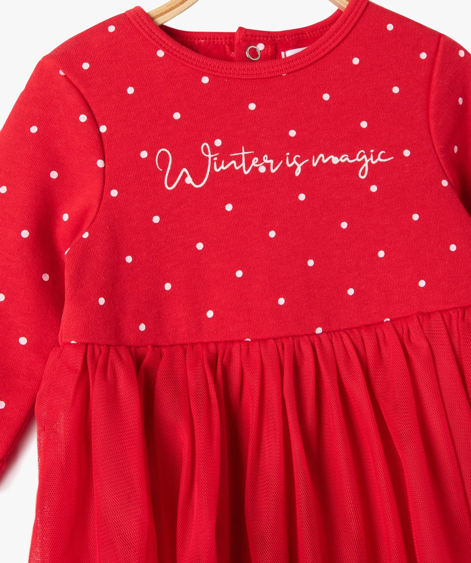 Ensemble bébé fille 2 pièces spécial Noël : combinaison + bonnet rouge