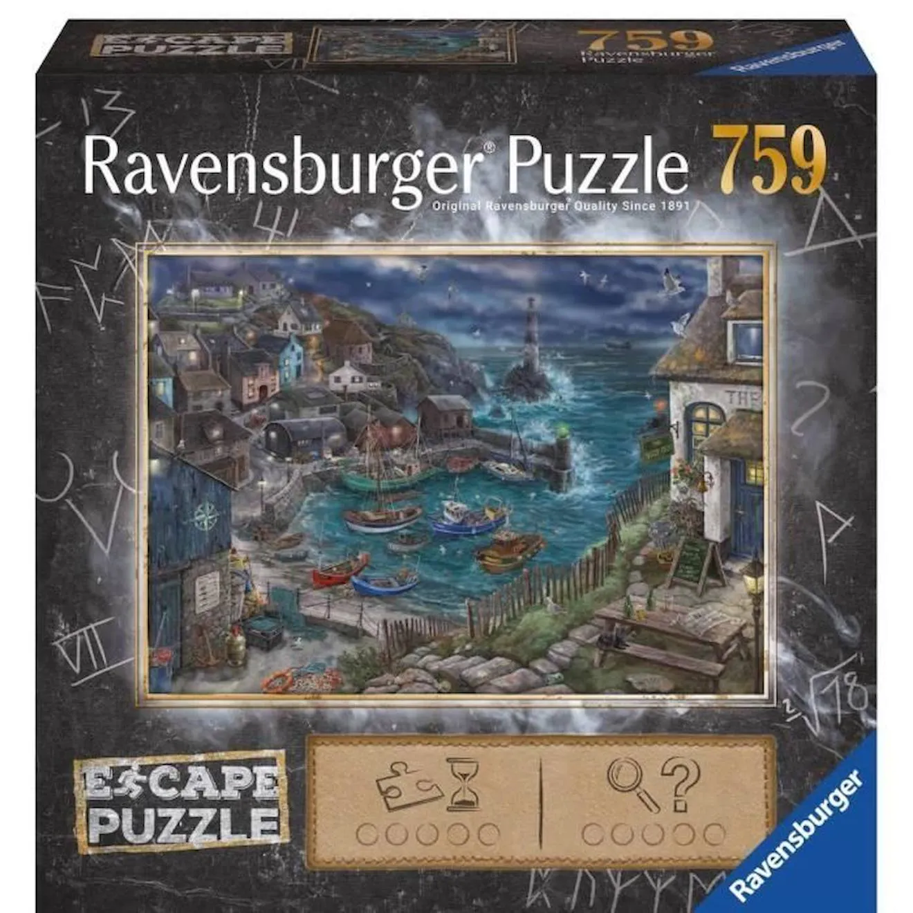 Escape puzzle Le phare - Ravensburger - 759 pièces - Pour adultes et enfants dès 12 ans - Jeu d'évasion bleu - Ravensburger