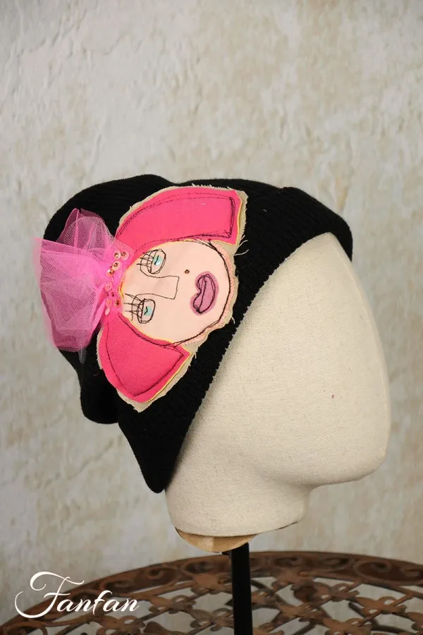 Filly Biz Bonnet noir Tulle Lady