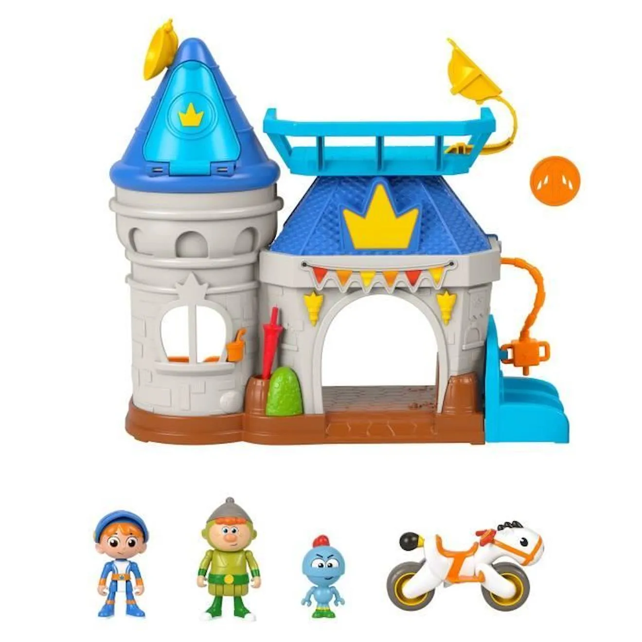 Fisher-Price-Gus le Chevalier Minus-Coffret Château Fort HGK33 bleu - Fisher Price