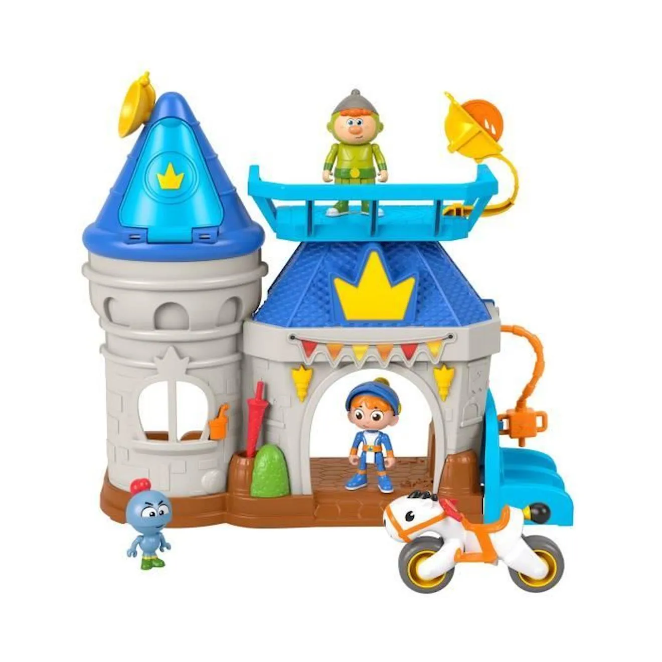 Fisher-Price-Gus le Chevalier Minus-Coffret Château Fort HGK33 bleu - Fisher Price