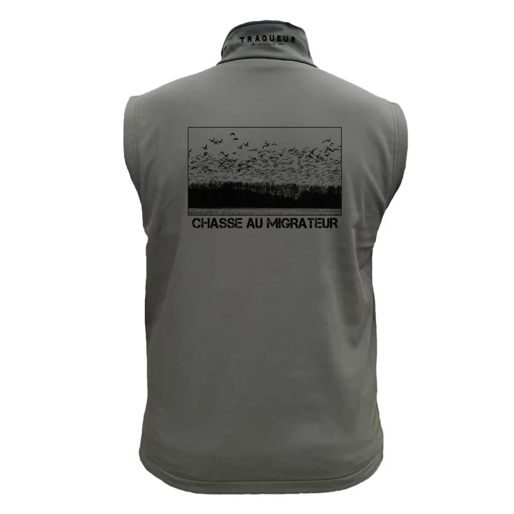 Gilet softshell – Chasse au migrateur