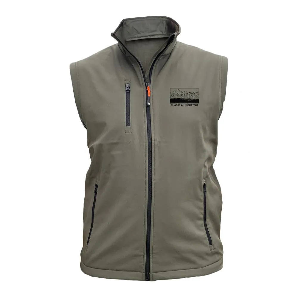 Gilet softshell – Chasse au migrateur