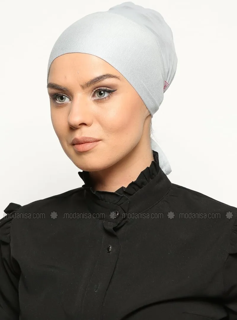 Gray - Lace up - Bonnet