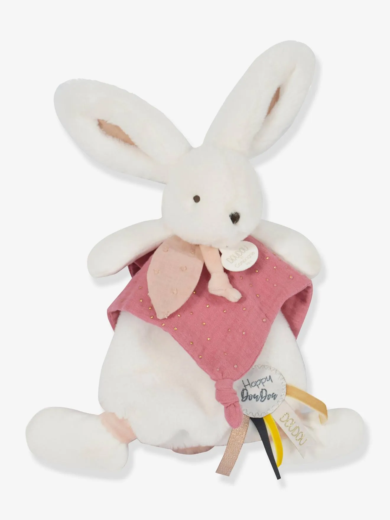 Happy doudou 25cm - DOUDOU ET COMPAGNIE boho rose - Doudou et Compagnie