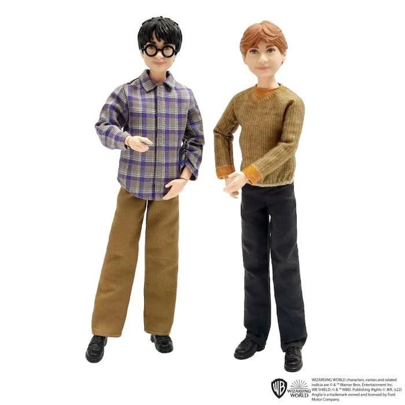 Harry Potter-Coffret L’Aventure en Voiture Volante de Harry et Ron HHX03 bleu - Mattel