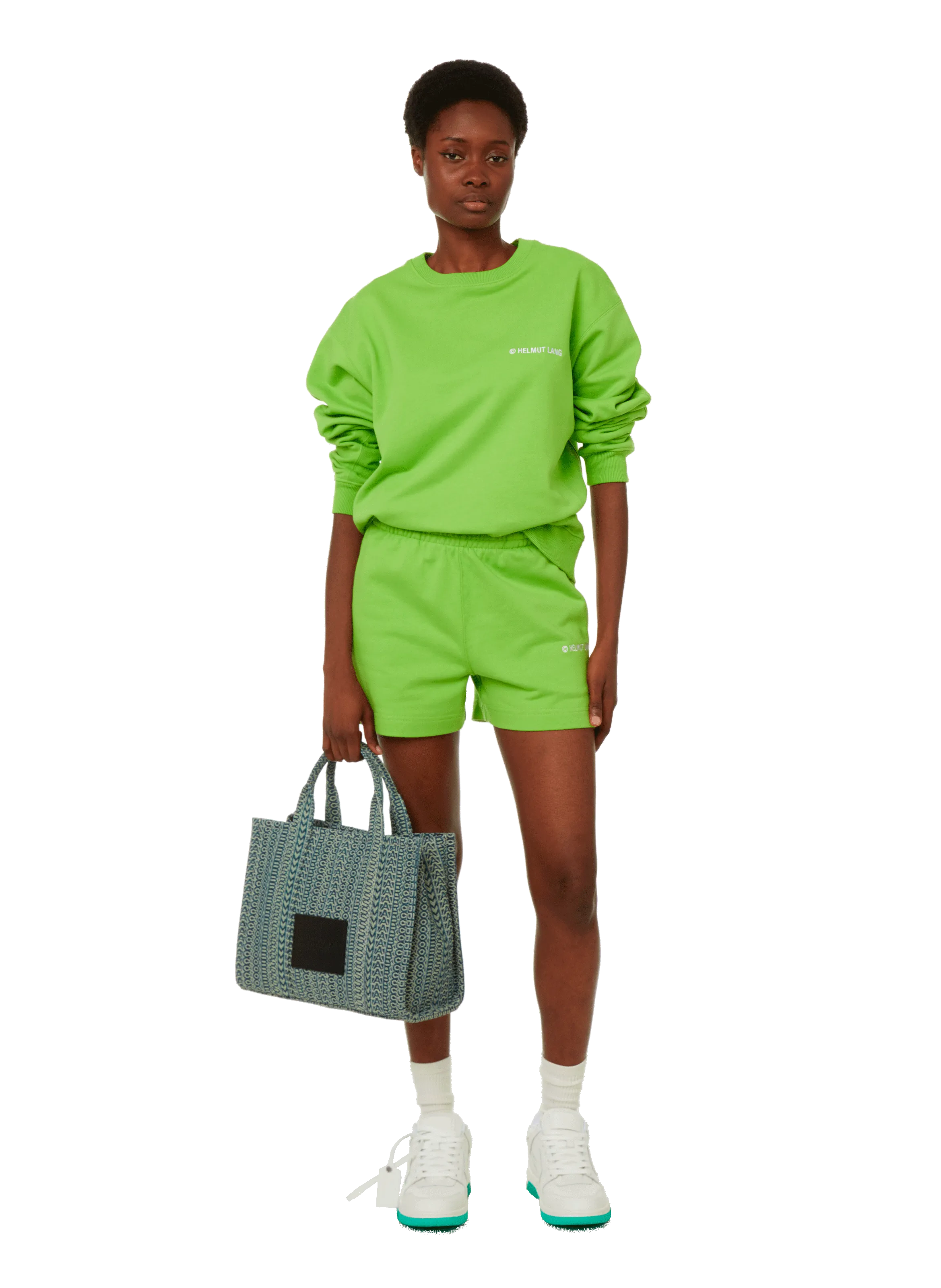 HELMUT LANG  Short en coton - Vert