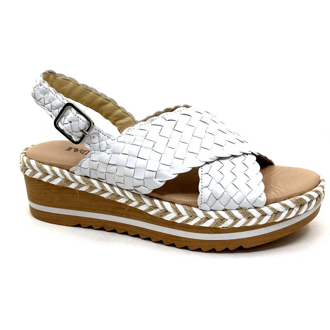 Ivoire 22830 Cuir Tressé Blanc