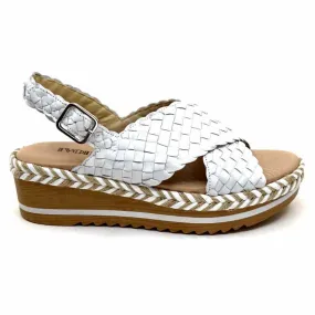 Ivoire 22830 Cuir Tressé Blanc