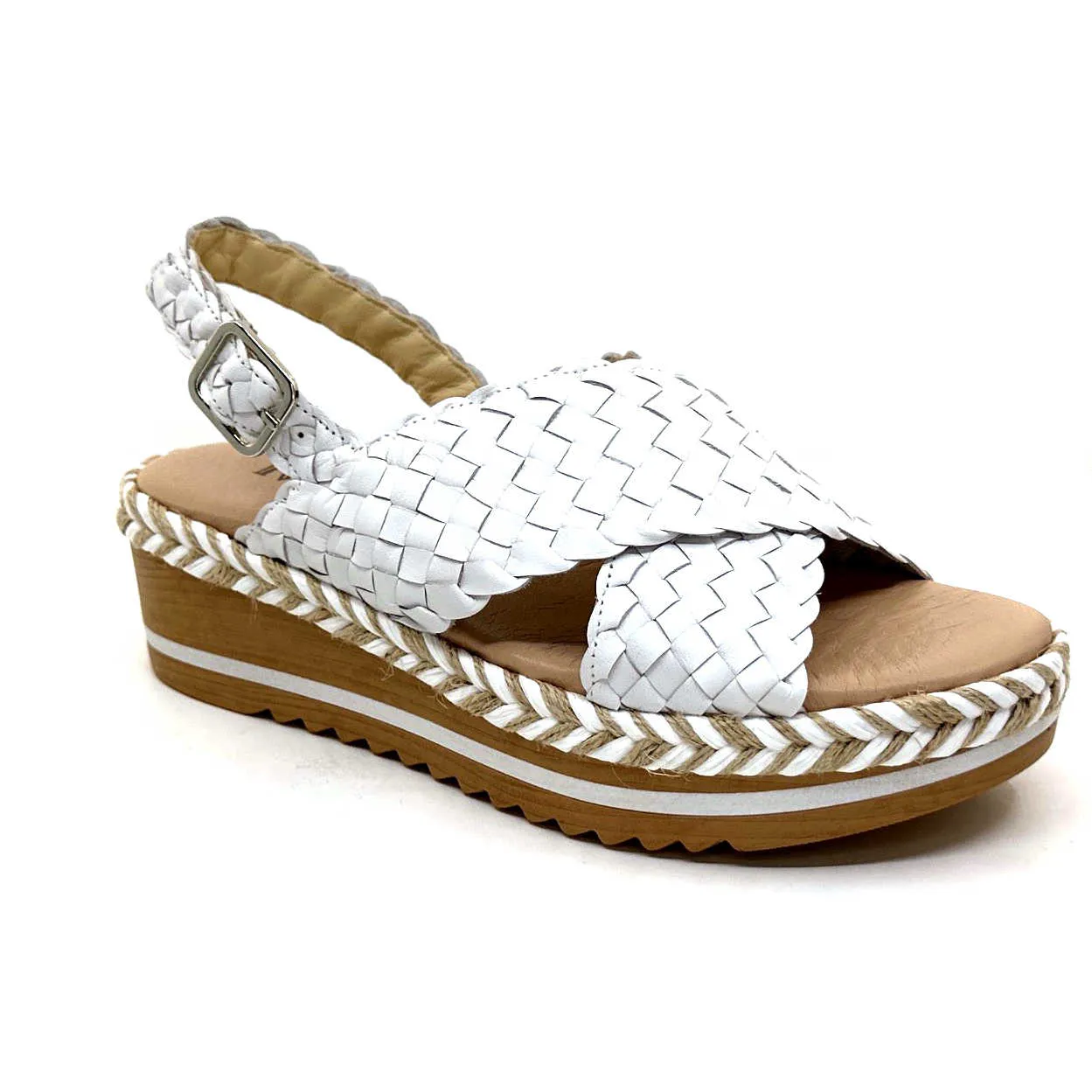 Ivoire 22830 Cuir Tressé Blanc