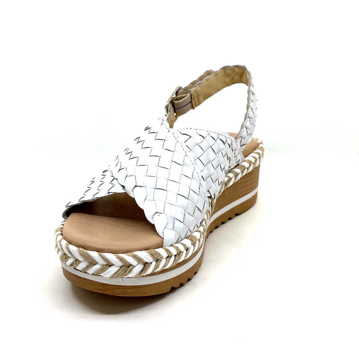 Ivoire 22830 Cuir Tressé Blanc