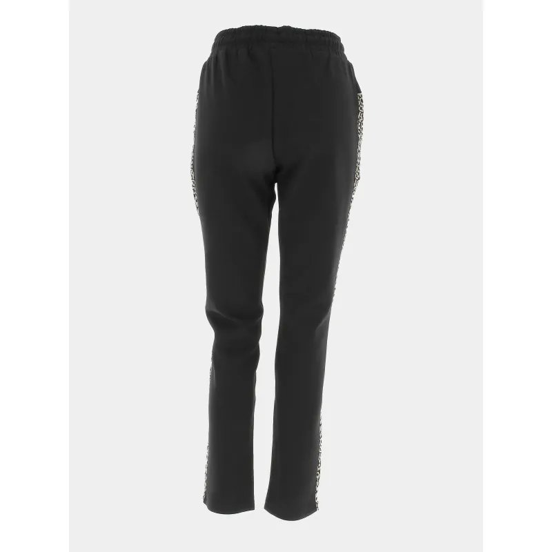 Jogging droit dreen imprimé noir femme - Sun Valley | wimod