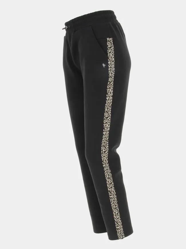 Jogging droit dreen imprimé noir femme - Sun Valley | wimod