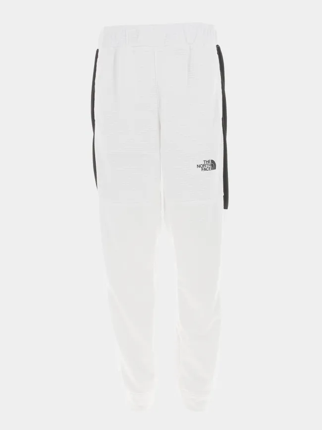 Jogging fleece côtelé blanc noir homme - The North Face | wimod