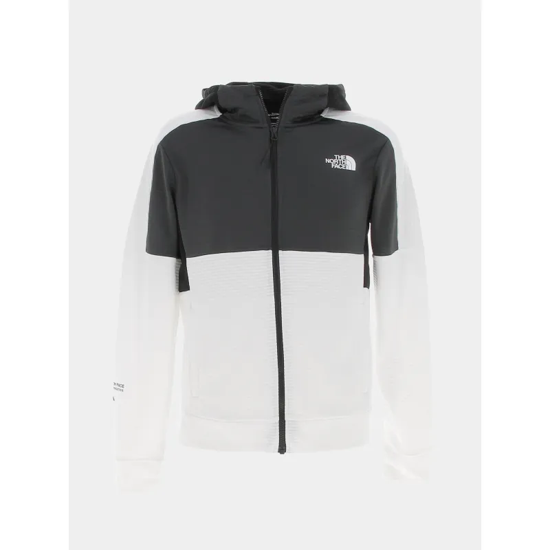 Jogging fleece côtelé blanc noir homme - The North Face | wimod