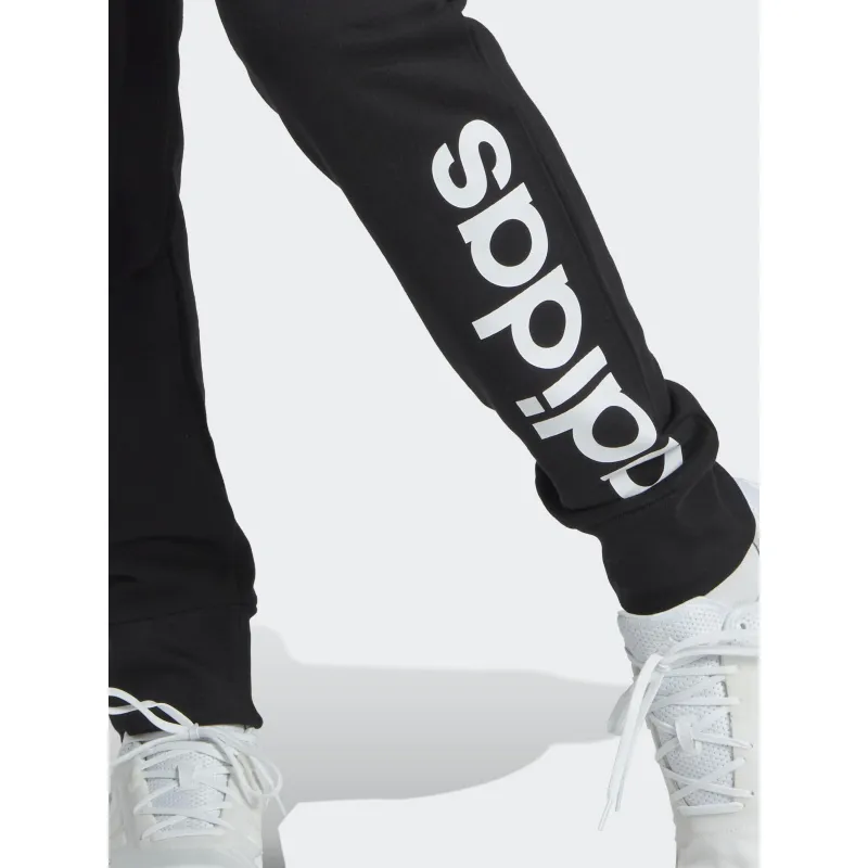 Jogging linear logo blanc noir homme - Adidas | wimod