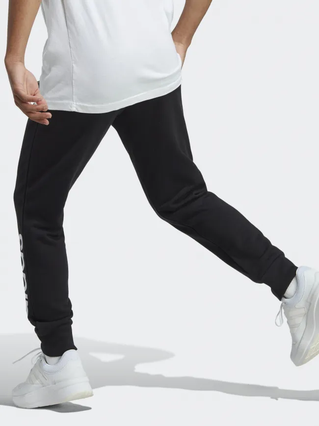 Jogging linear logo blanc noir homme - Adidas | wimod