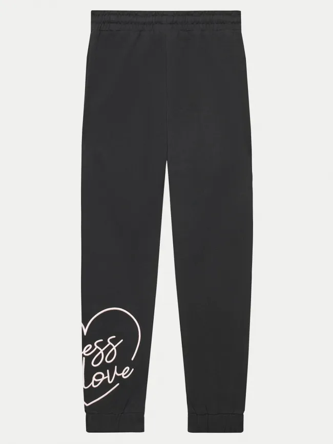 Jogging logo brodé active noir fille - Guess | wimod