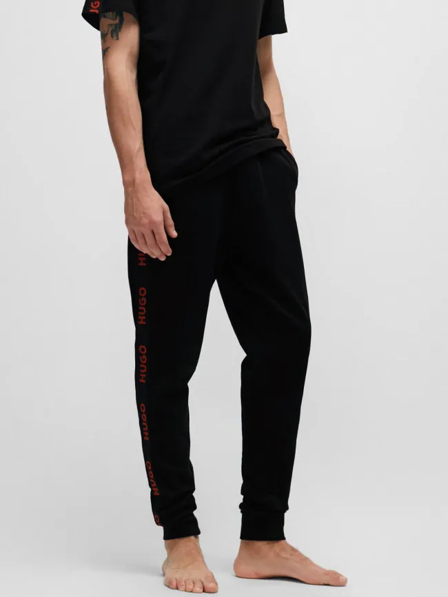 Jogging à bandes logo noir homme - Hugo | wimod