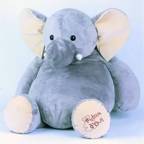 Jouet en peluche - HISTOIRE D'OURS - Eléphant grand modèle - Bleu - Mixte - 38 cm bleu - Histoire D'Ours