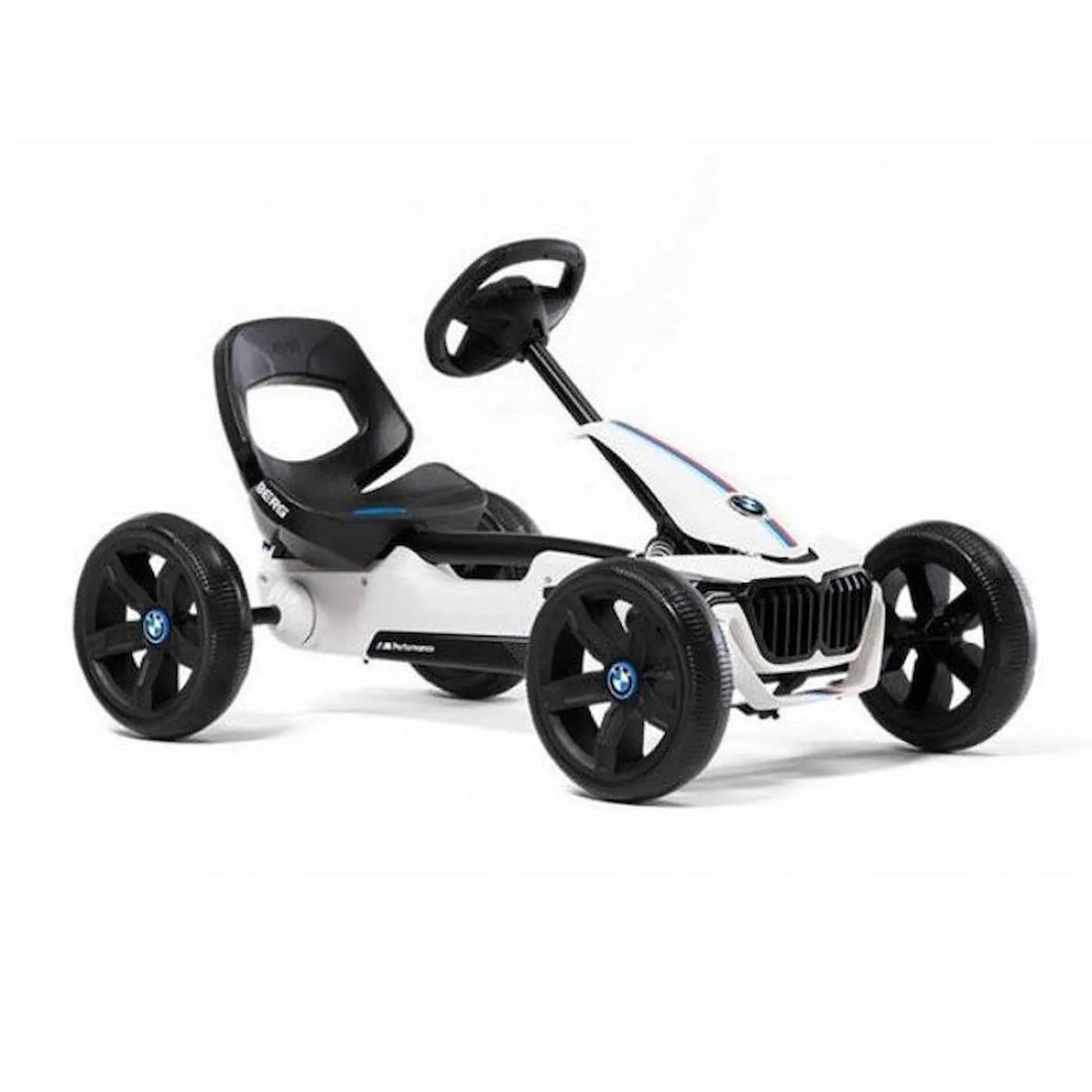 Kart à pédales BERG Reppy BMW - Pour enfant - Licence BMW - Siège réglable - Pneus EVA - 4 roues bleu - Berg Toys