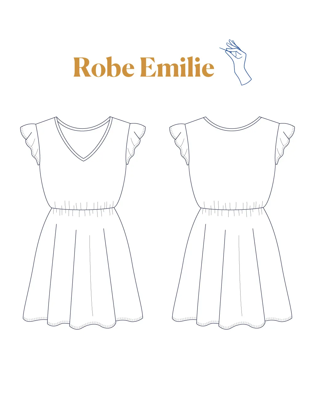 Kit robe Emilie – bordeaux